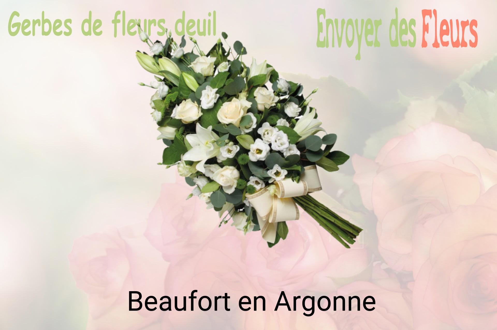 Gerbe de fleurs de deuil livrée à Beaufort-en-Argonne